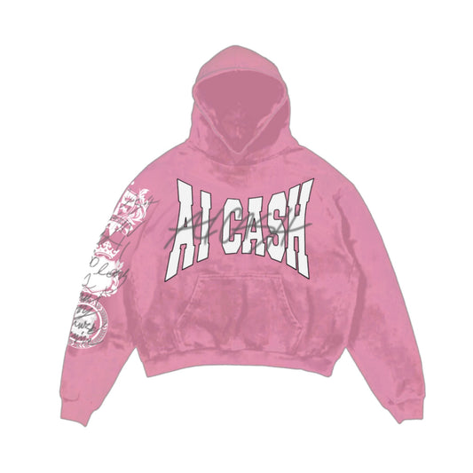 Pink Varsity Hoodie