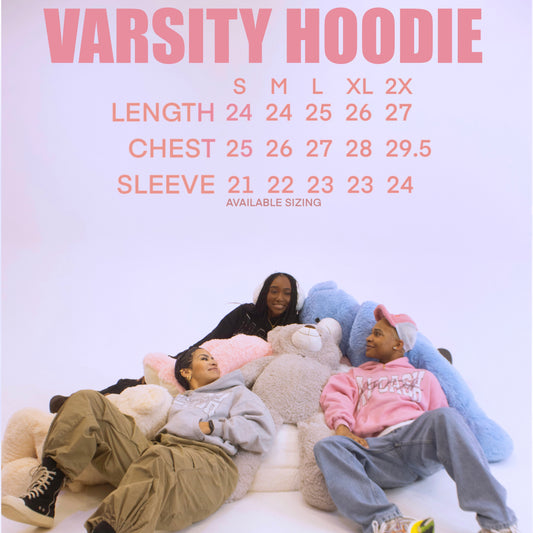 Pink Varsity Hoodie